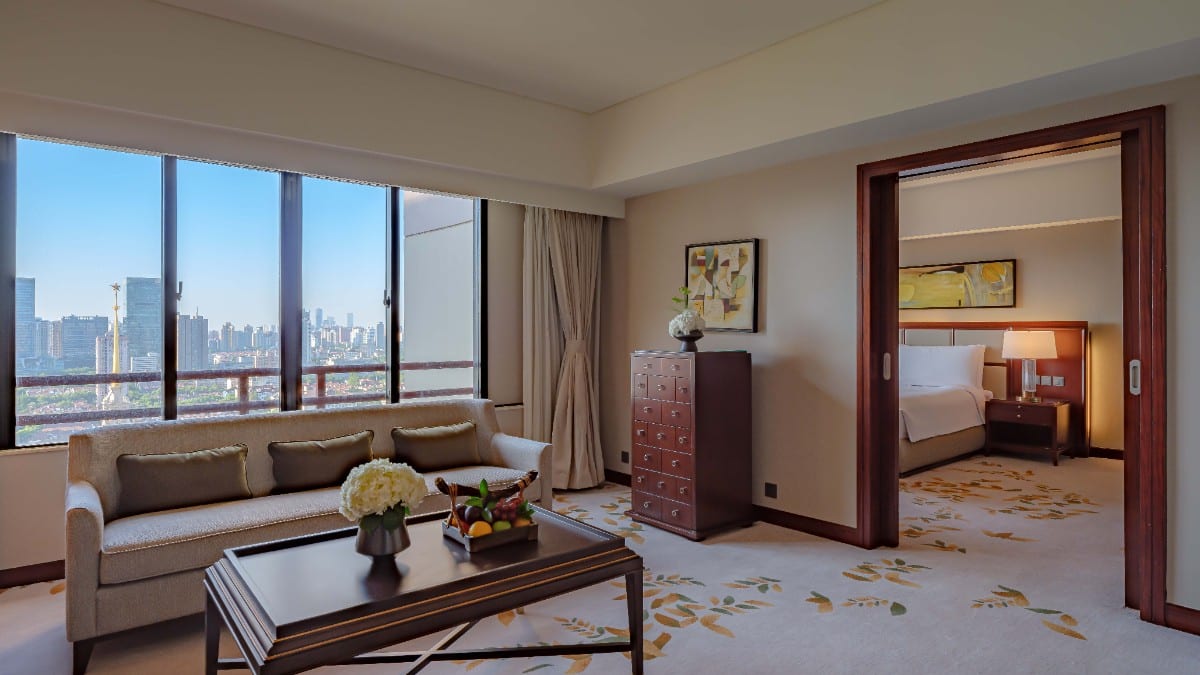 Bedroom at The Portman Ritz-Carlton, Shanghai