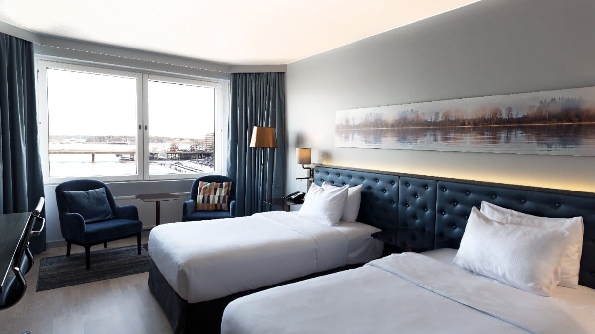 Schlafzimmer im Hilton Helsinki Strand