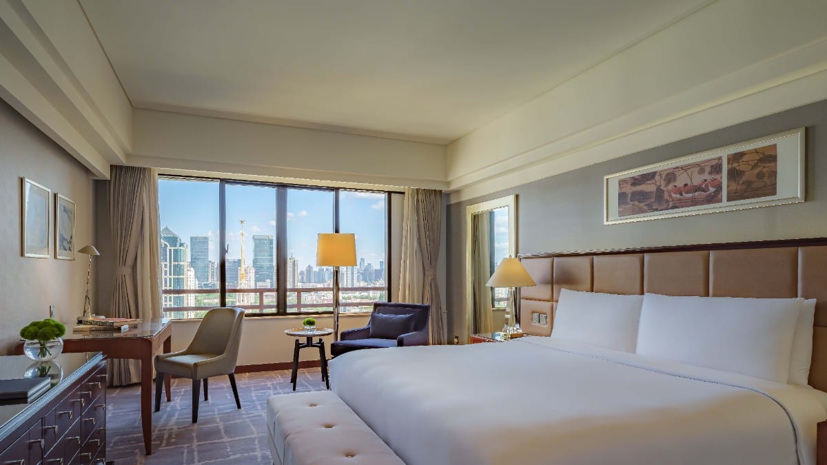 Bedroom at The Portman Ritz-Carlton, Shanghai
