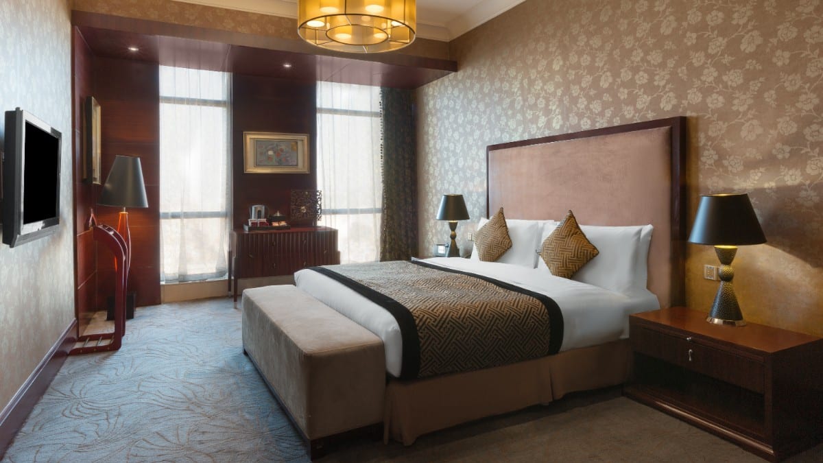 Schlafzimmer im Crowne Plaza BEIJING ZHONGGUANCUN by IHG