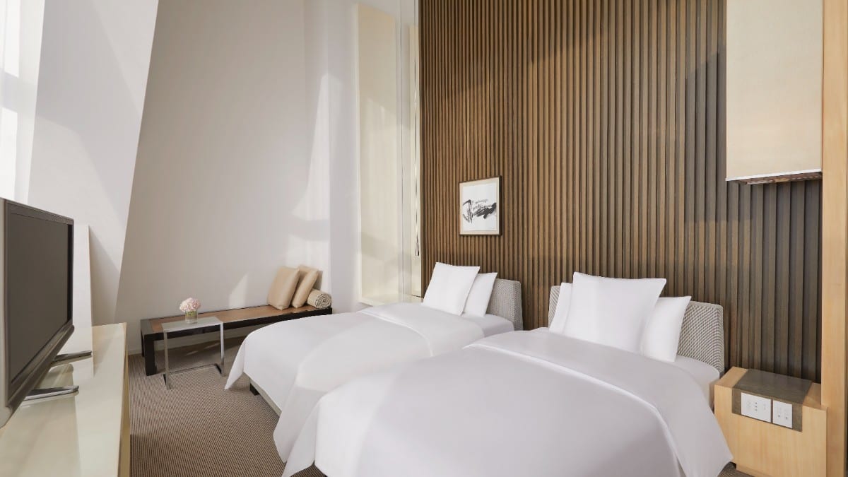 Bedroom at Park Hyatt Shanghai