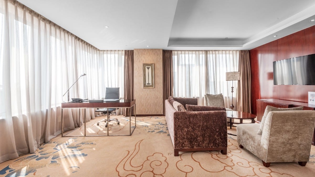 Schlafzimmer im Crowne Plaza BEIJING ZHONGGUANCUN by IHG