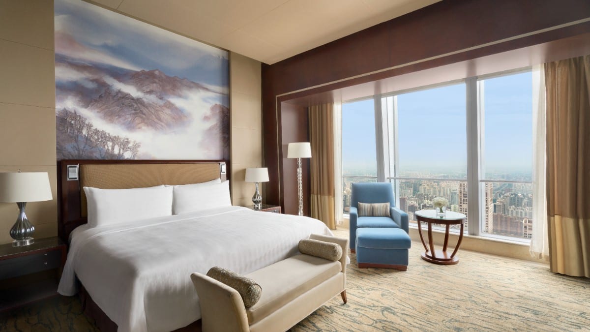 Schlafzimmer im China World Summit Wing, Beijing