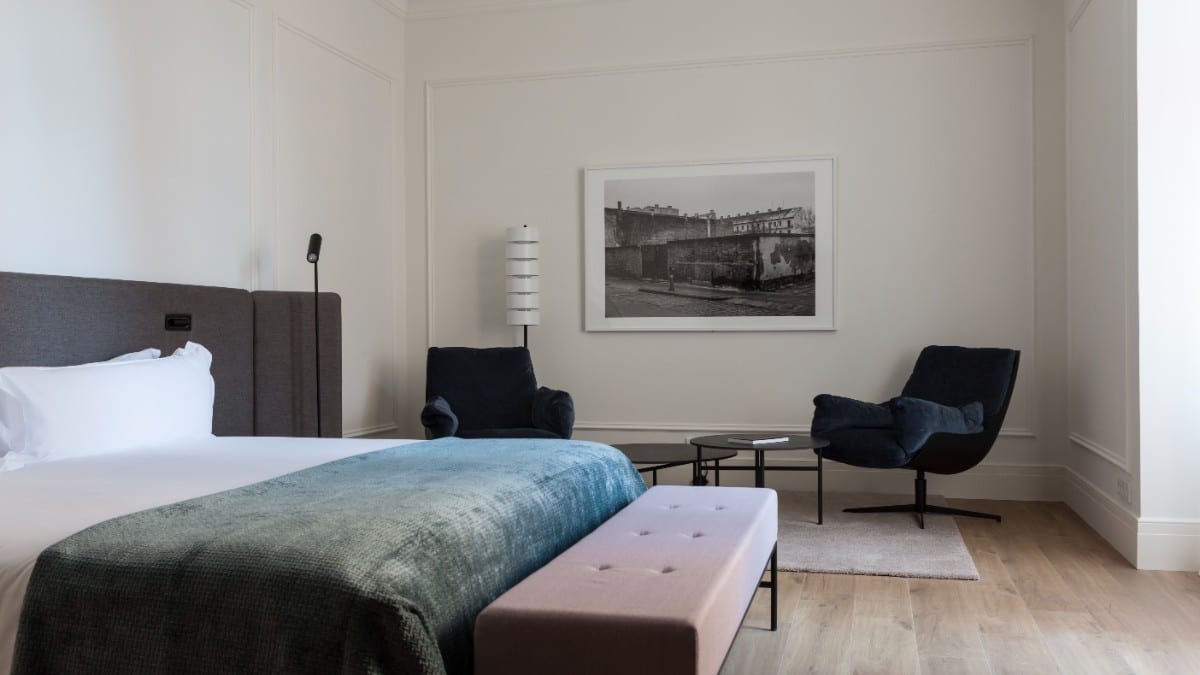 Schlafzimmer im Kozmo Hotel Suites & Spa - Small Luxury Hotels of the World