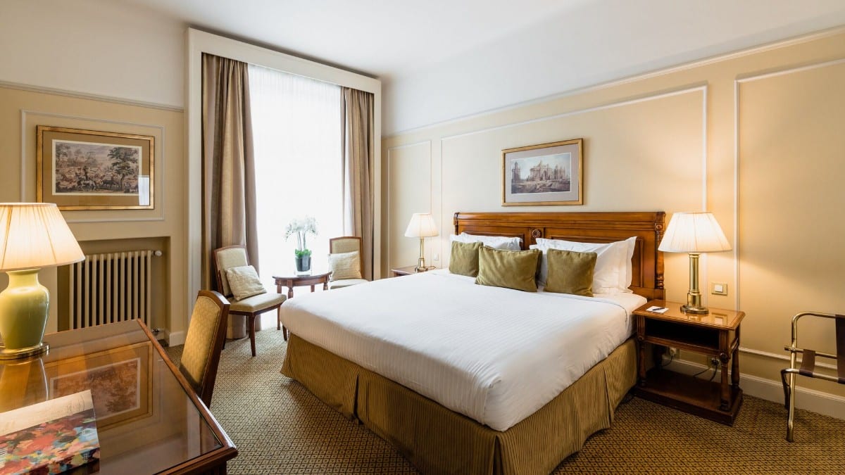 Schlafzimmer im Hotel Le Plaza Brussels