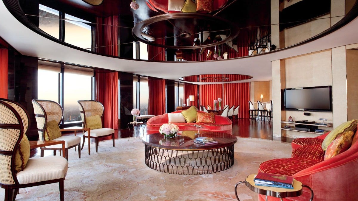 Lobby at The Ritz-Carlton Shanghai, Pudong