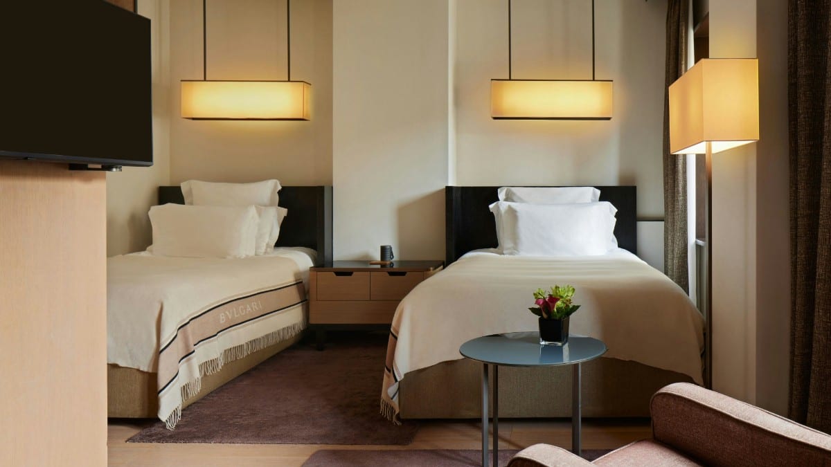 Schlafzimmer im Bvlgari Hotel Milano