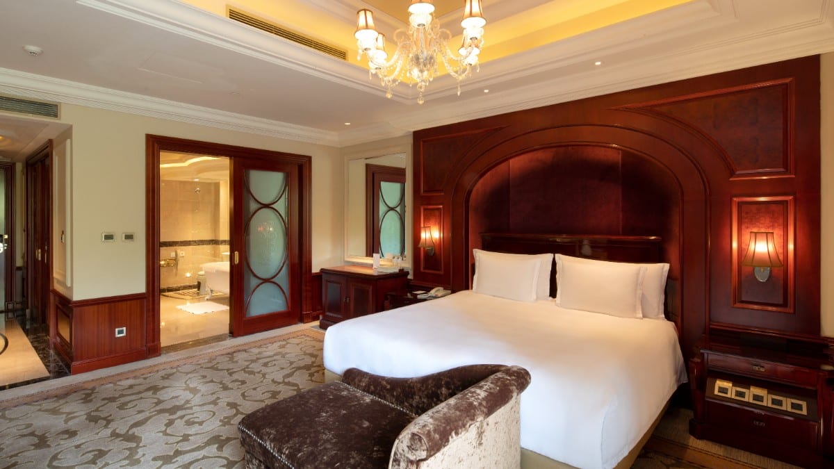 Bedroom at InterContinental Hotels SHANGHAI RUIJIN by IHG