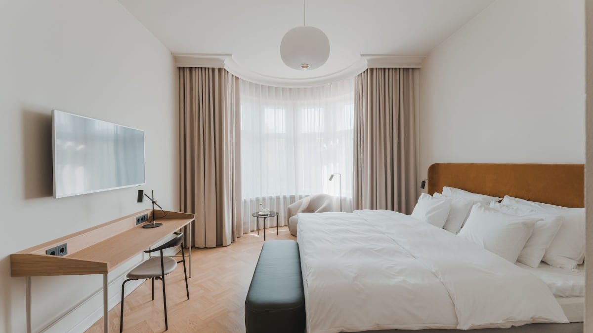 Schlafzimmer im Solo Sokos Hotel Torni