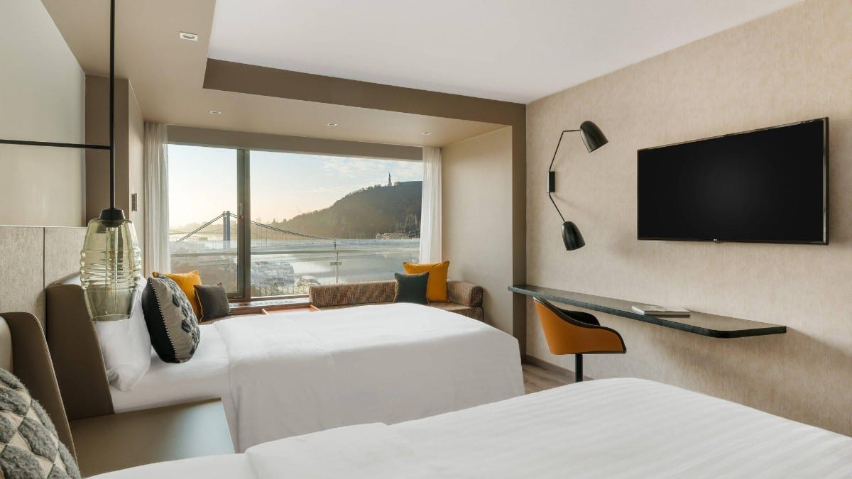 Schlafzimmer im Budapest Marriott Hotel