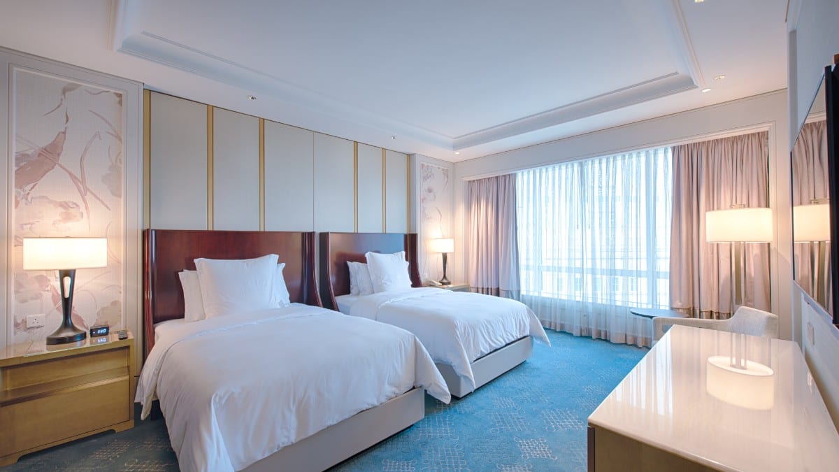 Schlafzimmer im Four Seasons Hotel Macao