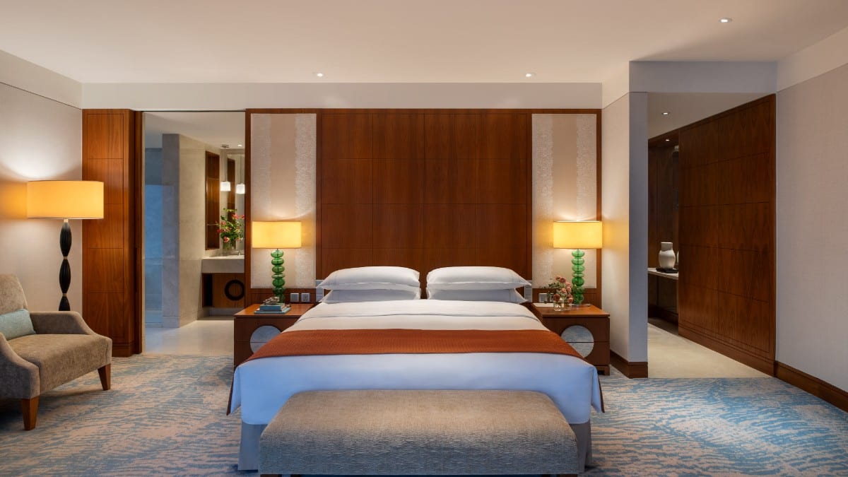 Schlafzimmer im Mandarin Oriental Macau