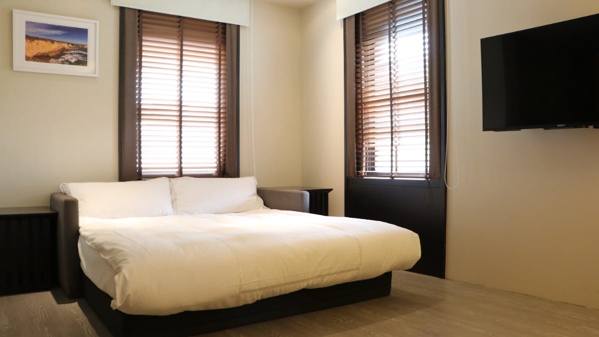 Bedroom at The Gaia Hotel Taipei
