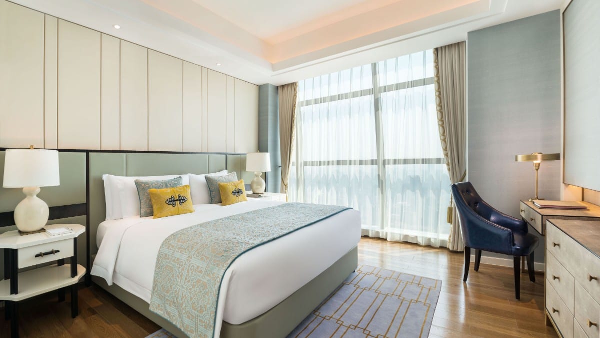 Bedroom at The St. Regis Shanghai Jingan