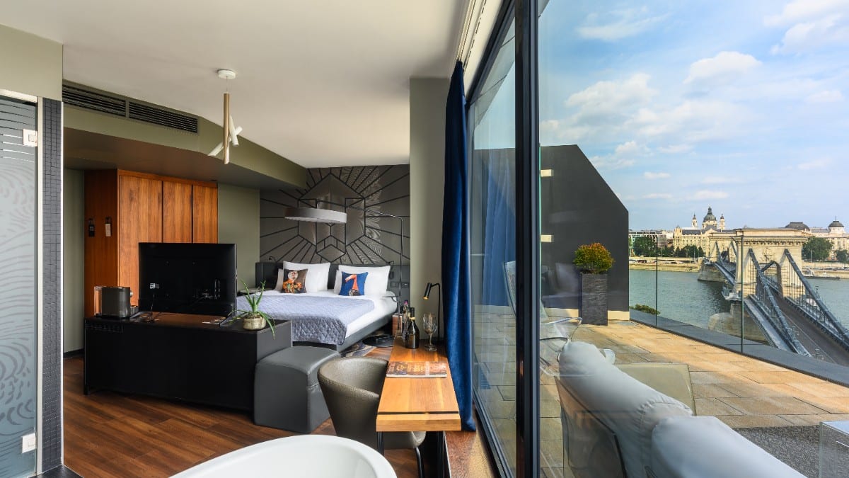 Schlafzimmer im Hotel Clark Budapest - Adults Only