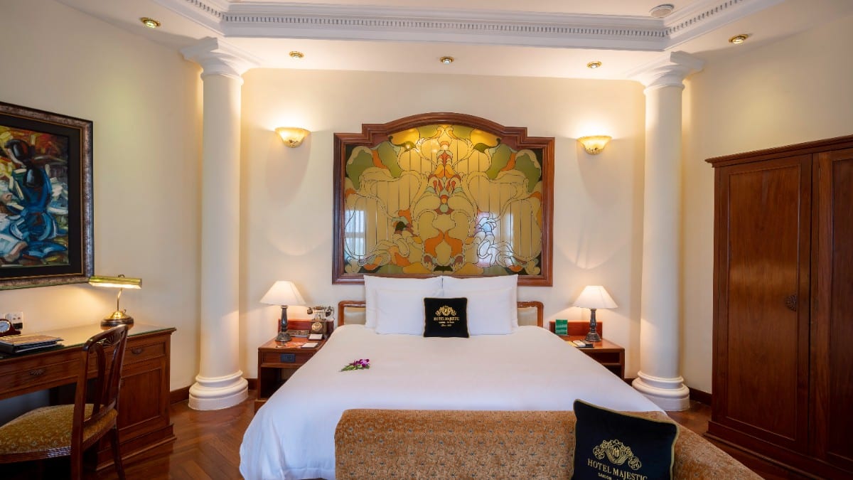 Schlafzimmer im Hotel Majestic Saigon