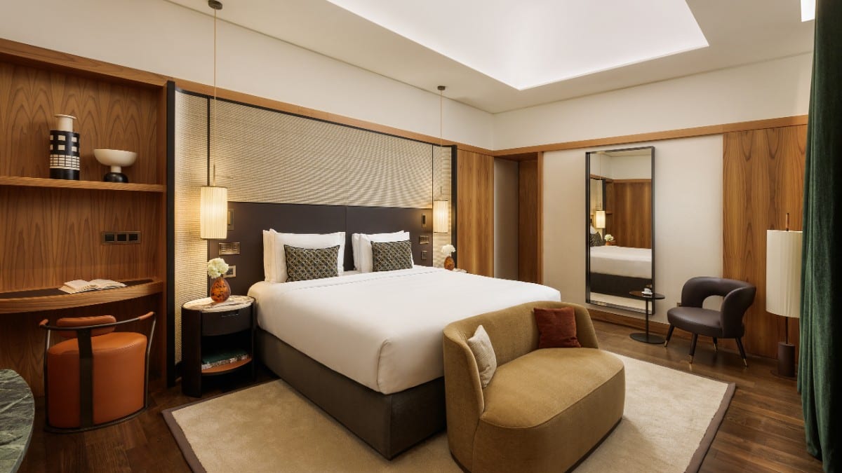 Schlafzimmer im Park Hyatt Milan