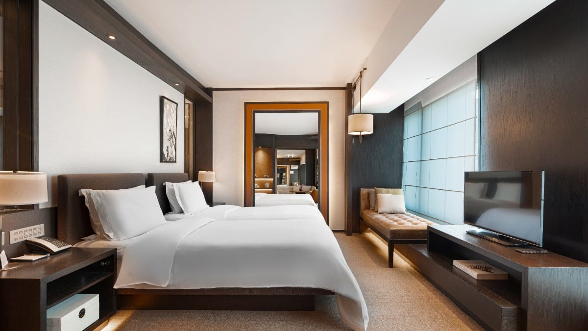 Schlafzimmer im Rosewood Beijing
