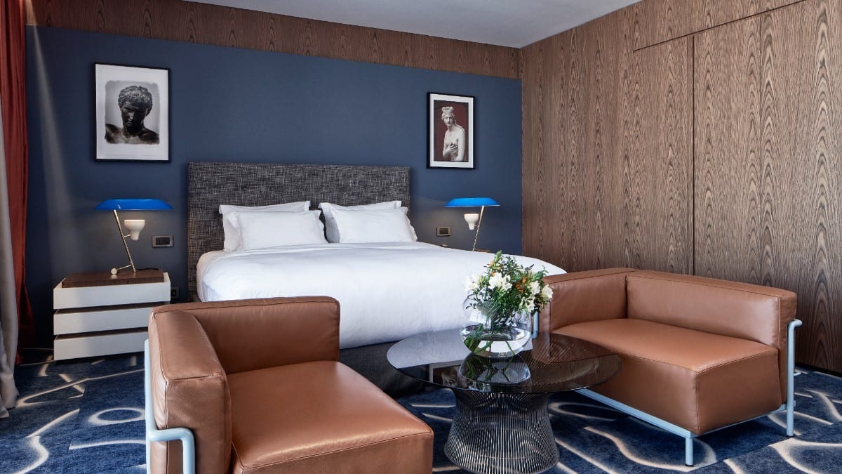 Schlafzimmer im AthensWas Design Hotel