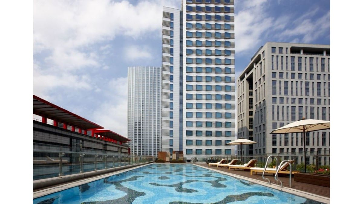 Pool at Humble House Taipei, Curio Collection by Hilton