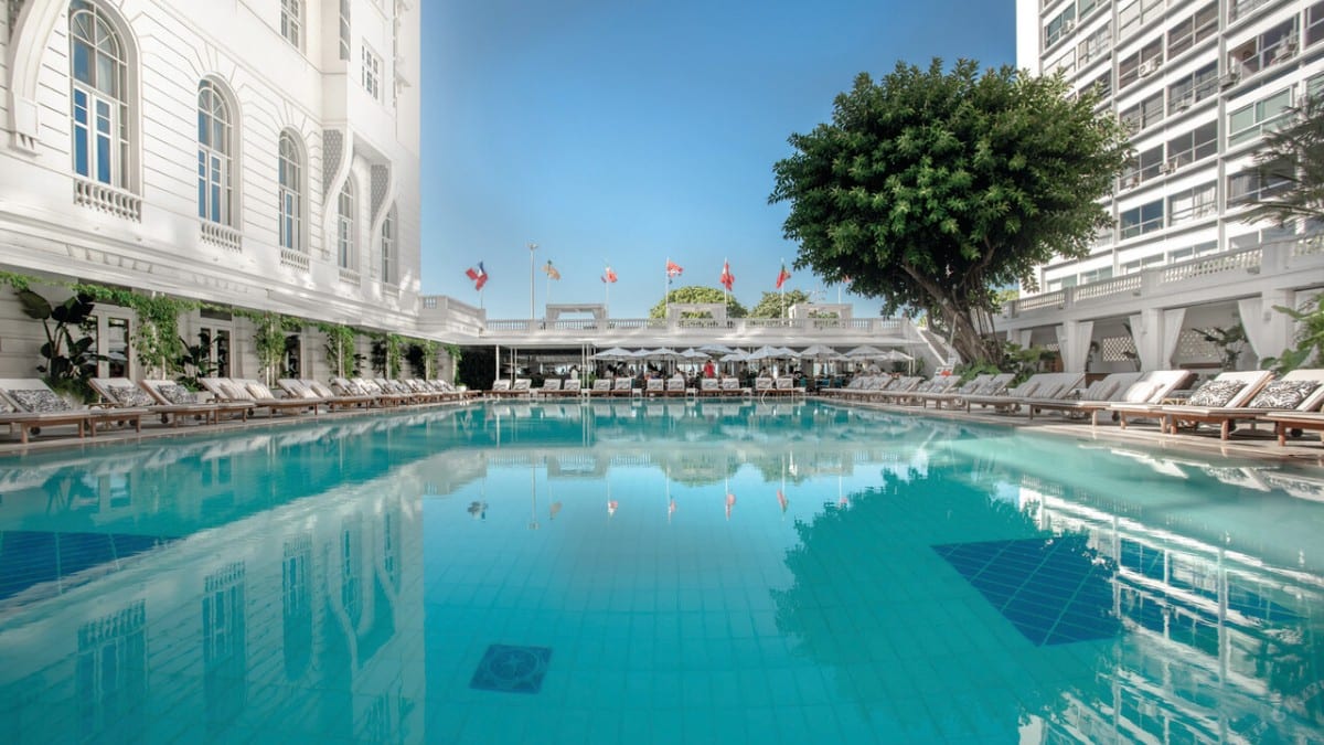 Pool at Copacabana Palace, A Belmond Hotel, Rio de Janeiro
