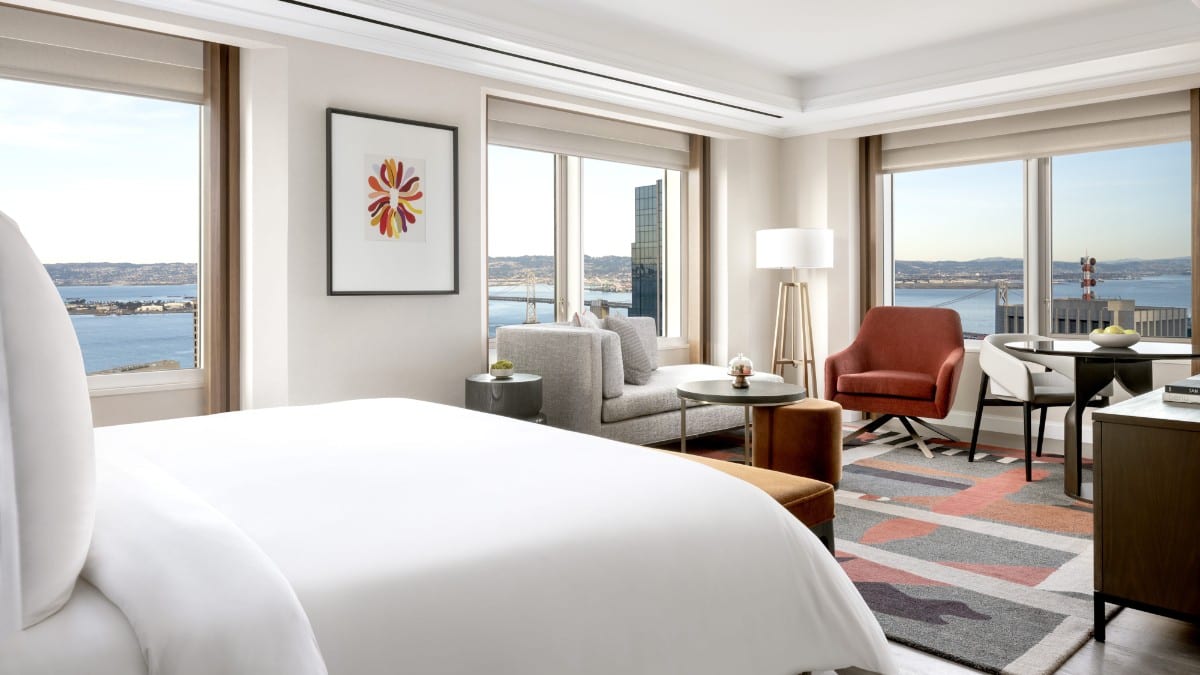 Bedroom at Four Seasons Hotel Embarcadero