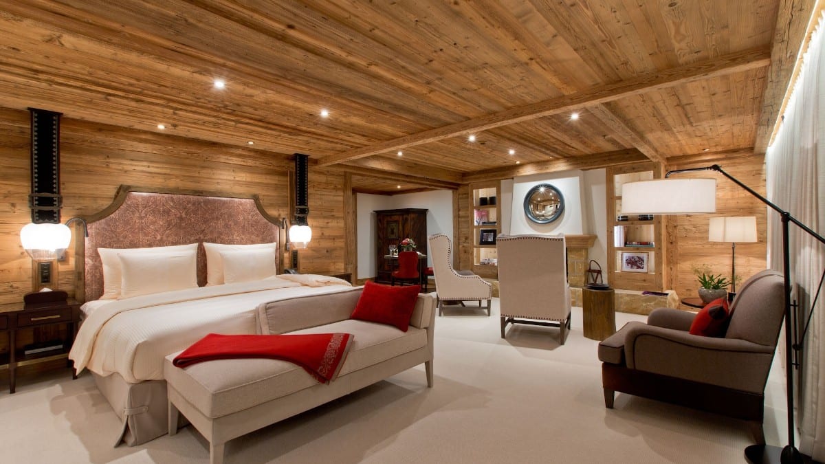 Bedroom at The Alpina Gstaad
