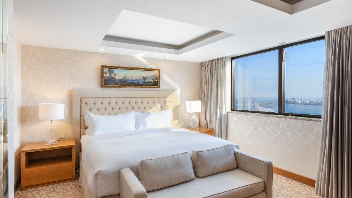 Bedroom at Hilton Copacabana Rio de Janeiro