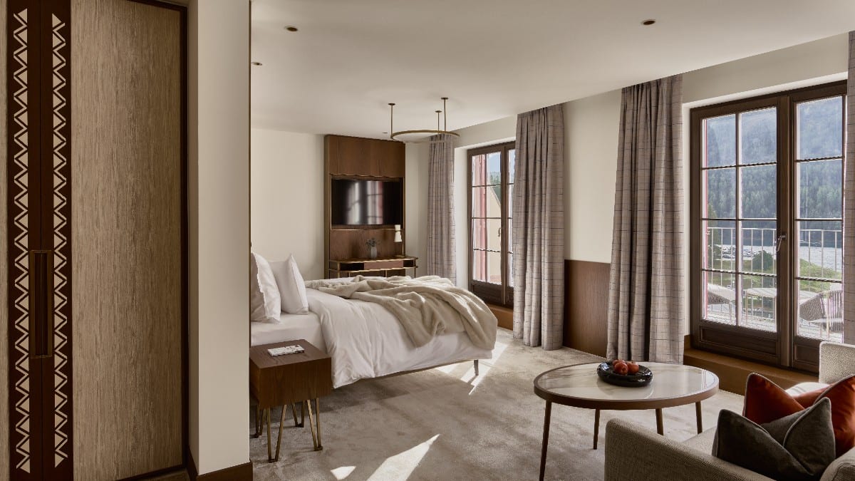 Bedroom at Hotel Grace la Margna ST Moritz