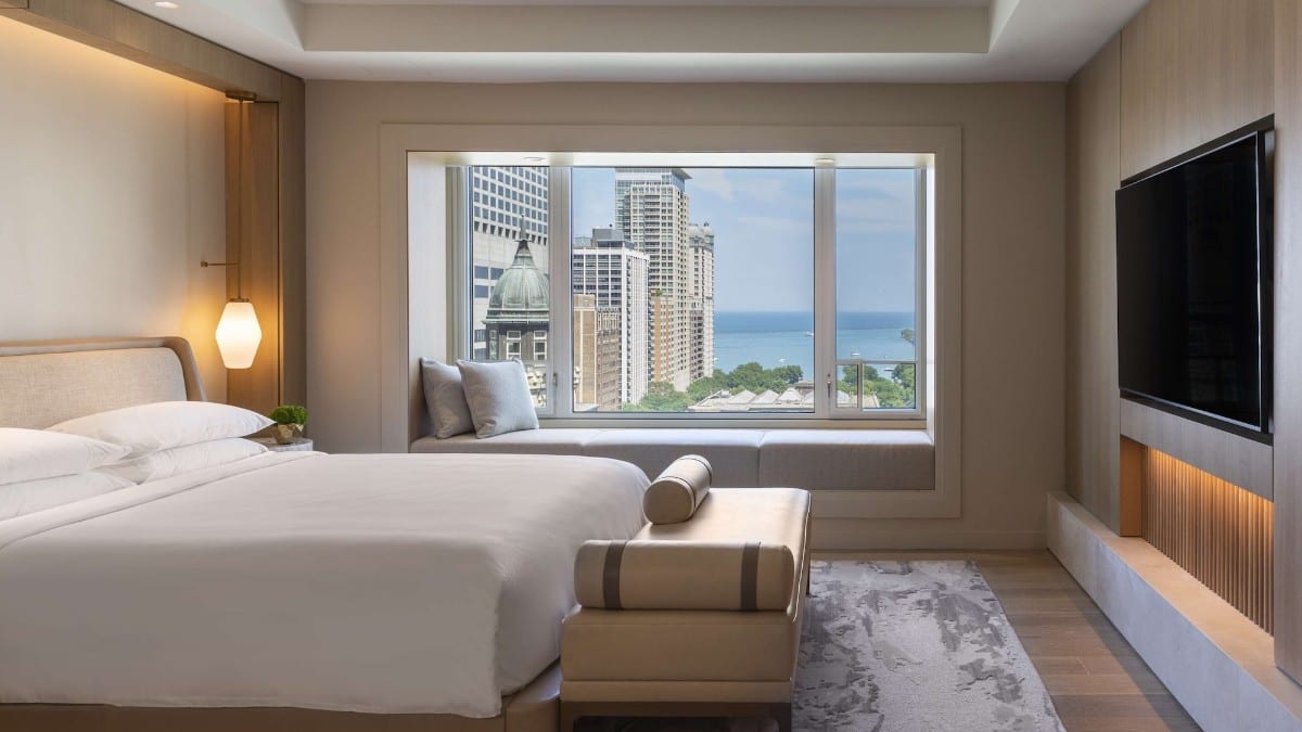 Schlafzimmer im Park Hyatt Chicago