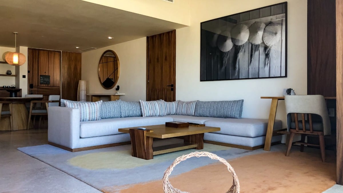 Schlafzimmer im Nobu Hotel Los Cabos