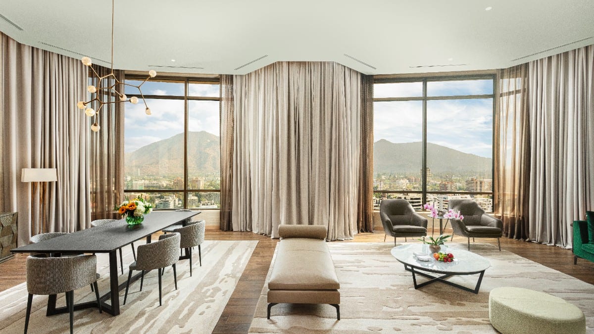 Schlafzimmer im Mandarin Oriental, Santiago