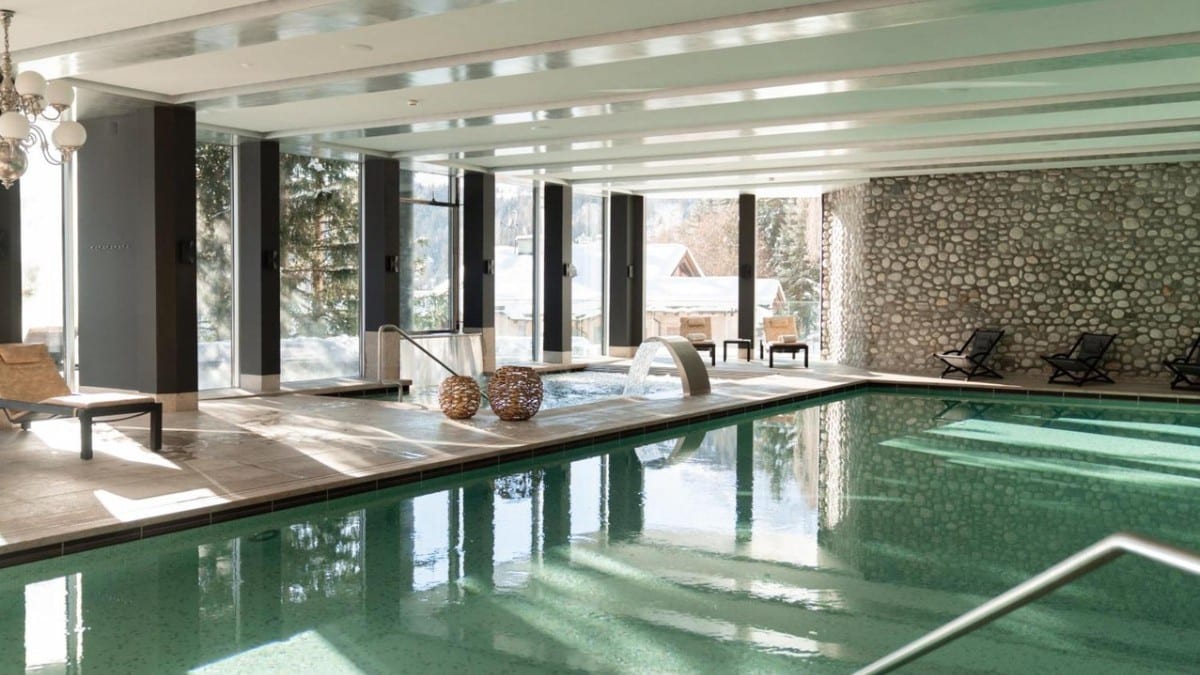 Pool at Carlton Hotel St Moritz - the Leading Hotels of the World