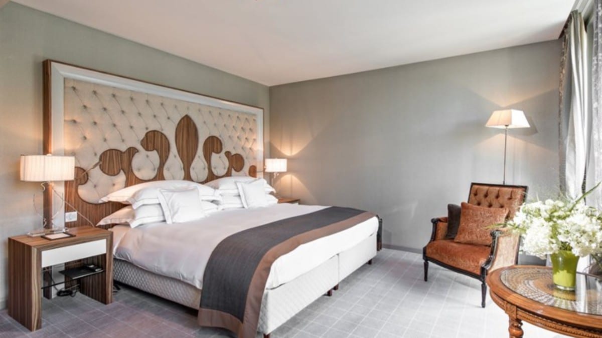 Bedroom at Carlton Hotel St Moritz - the Leading Hotels of the World