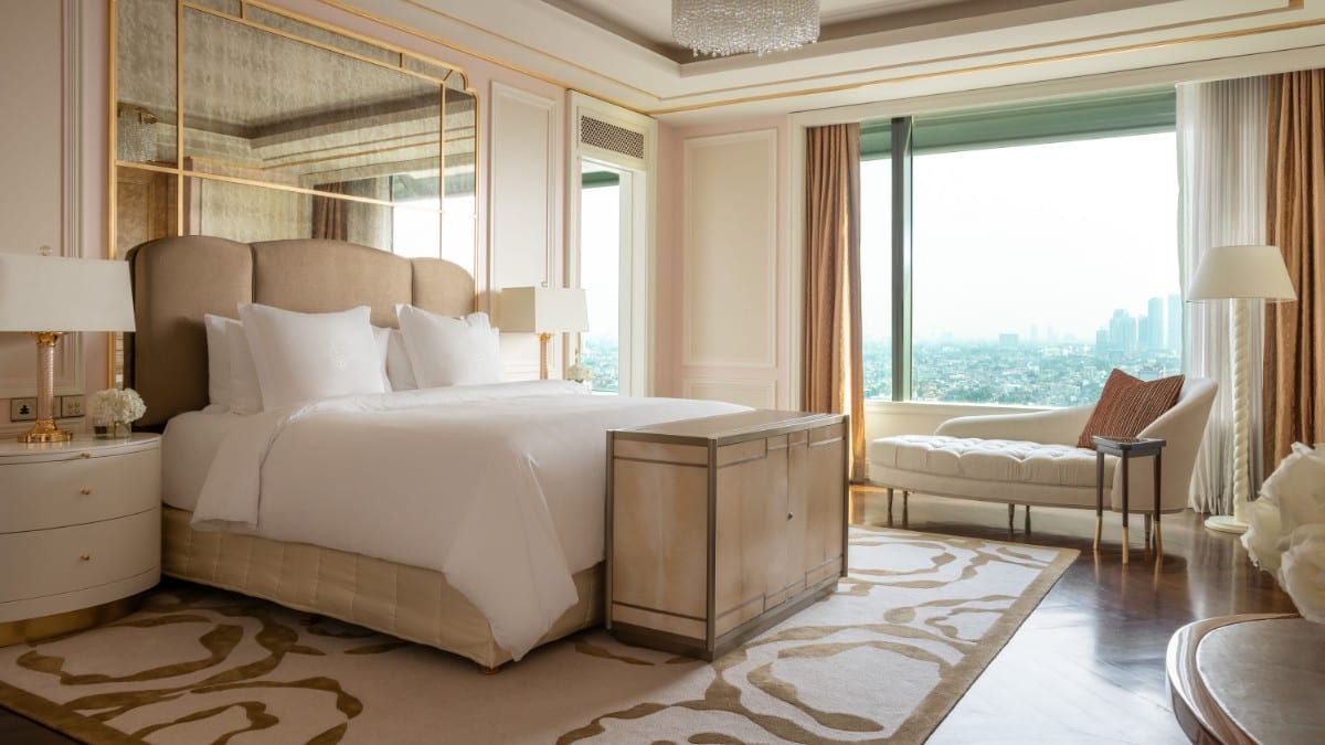 Schlafzimmer im Four Seasons Hotel Jakarta