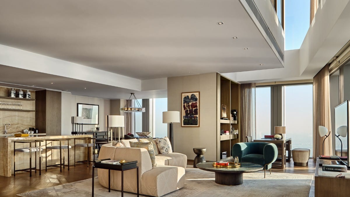 Schlafzimmer im Rosewood Guangzhou