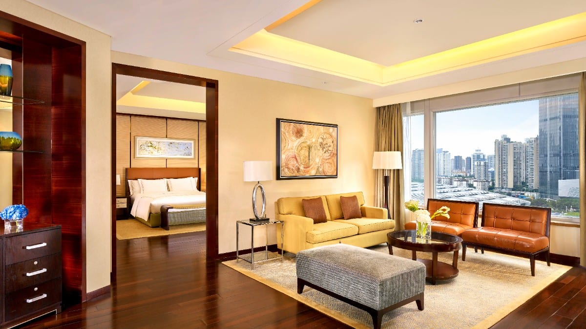 Bedroom at The Ritz-Carlton Shenzhen
