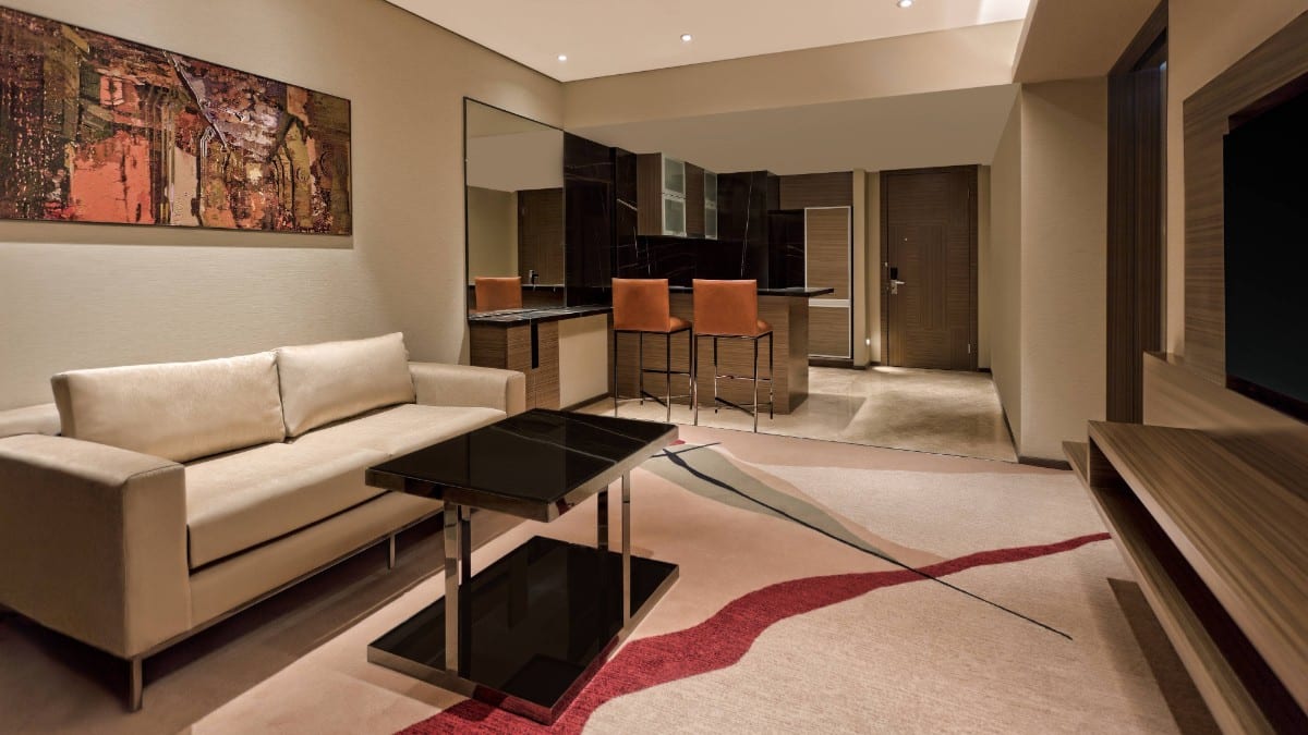 Schlafzimmer im Sheraton Grand Bengaluru Whitefield Hotel & Convention Center