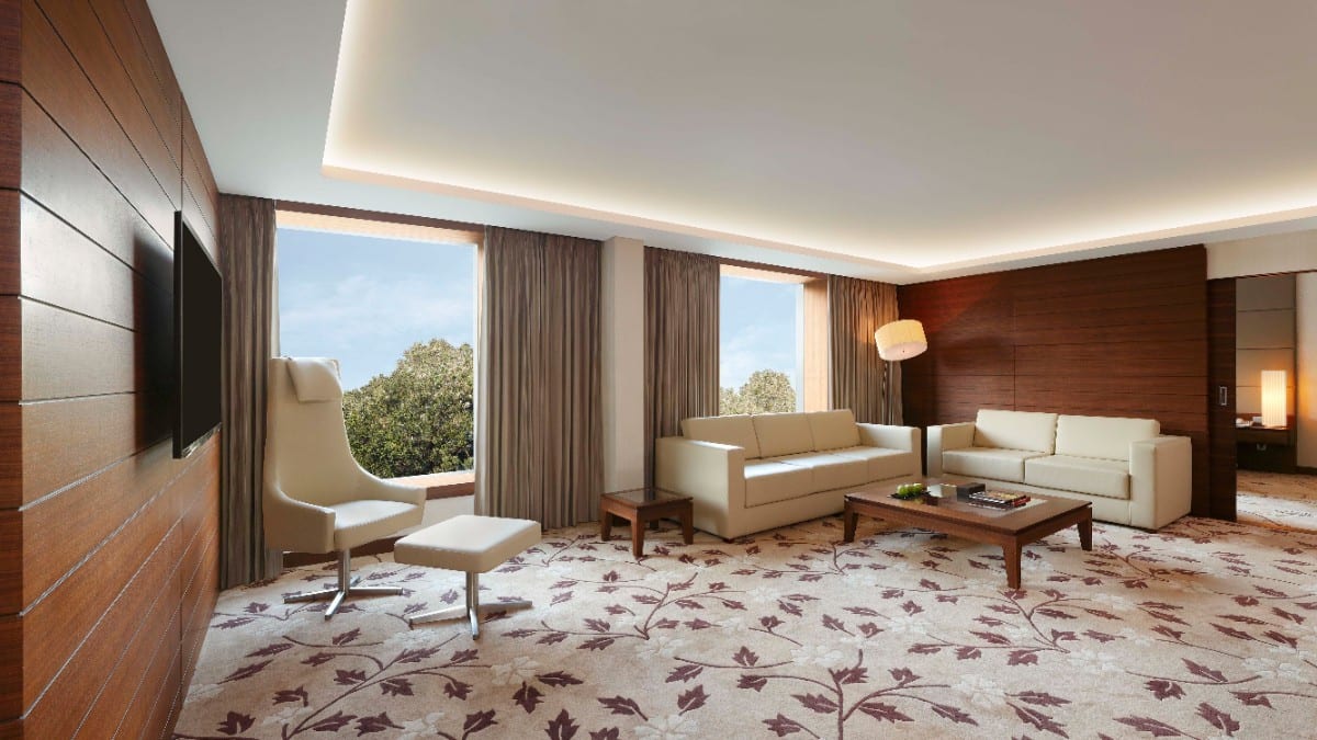 Schlafzimmer im Hilton Bangalore Embassy GolfLinks