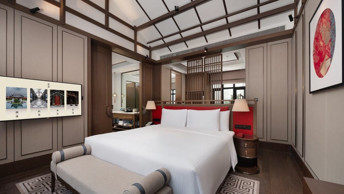 Schlafzimmer im Song Hotel Chengdu Qingcheng