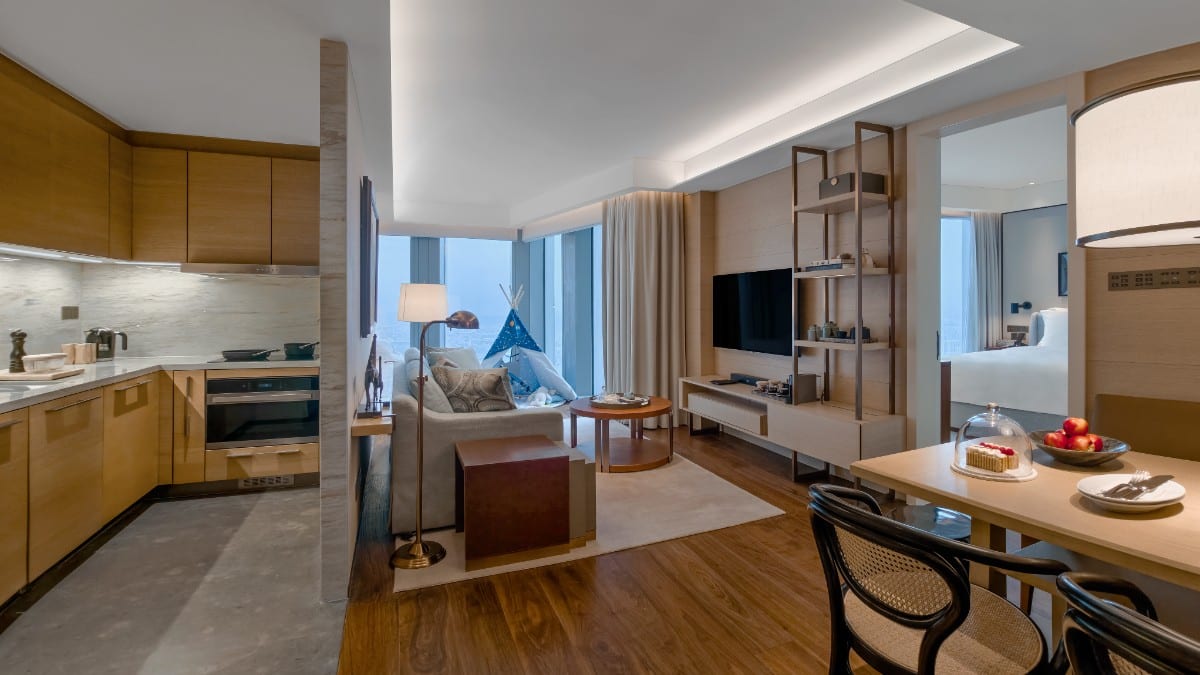 Schlafzimmer im Rosewood Residences Guangzhou