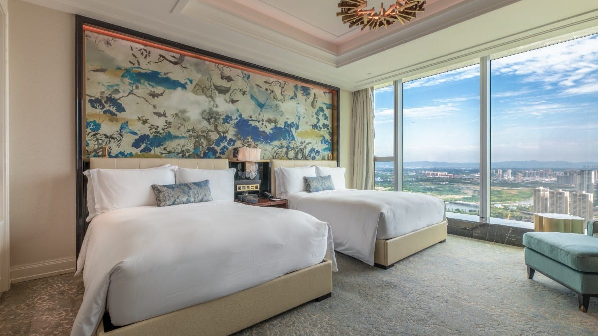 Schlafzimmer im Waldorf Astoria Chengdu