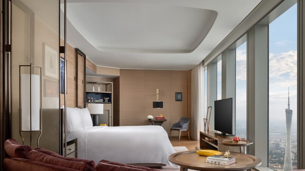 Schlafzimmer im Rosewood Guangzhou
