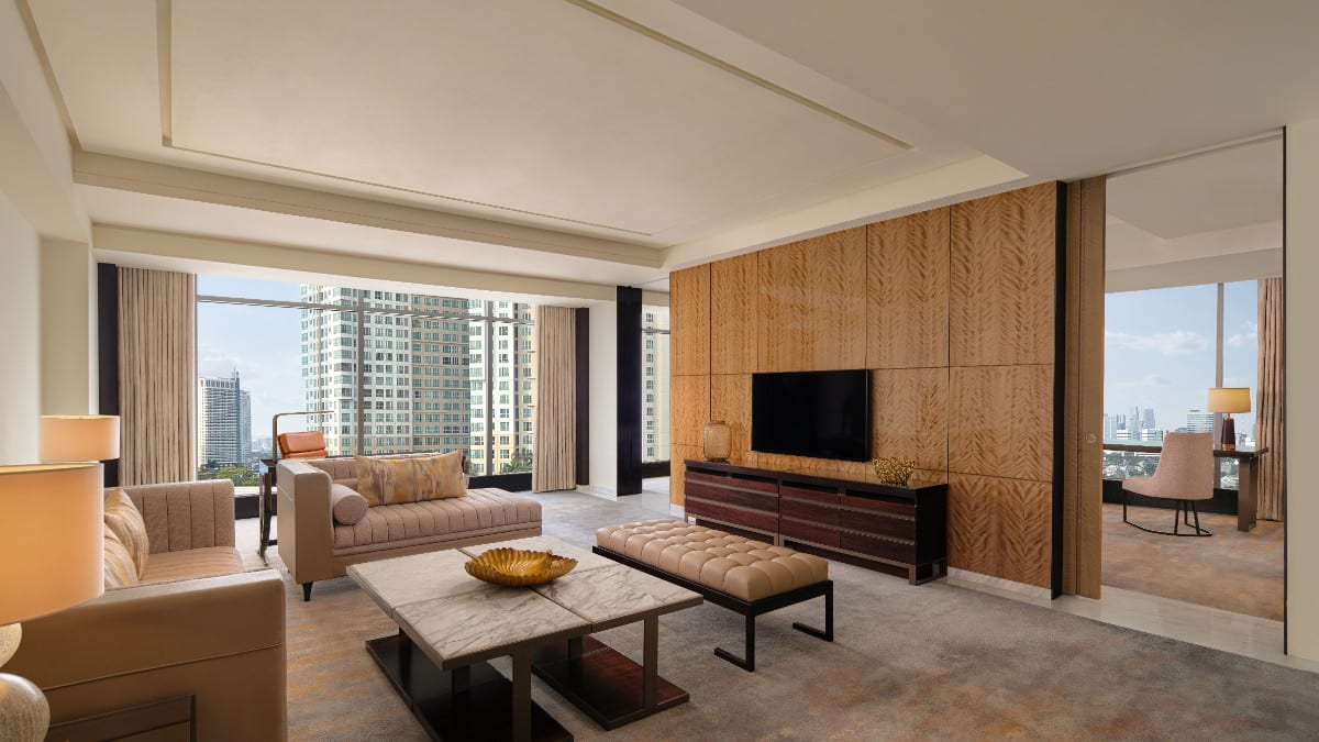 Schlafzimmer im Sheraton Grand Jakarta Gandaria City Hotel