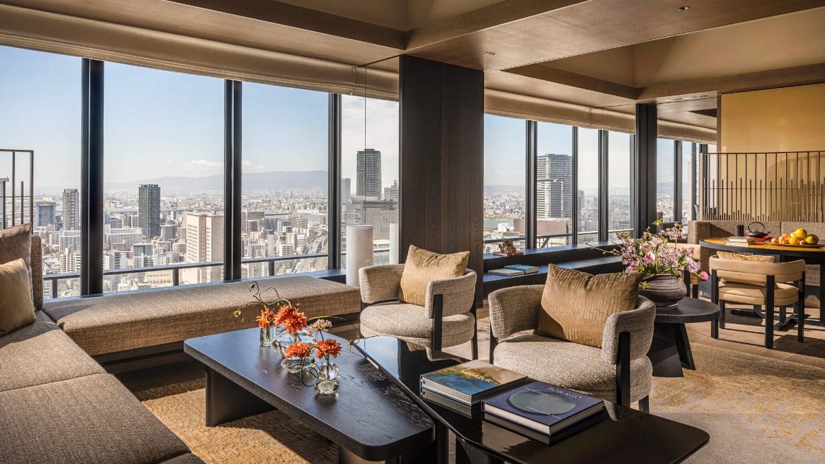 Schlafzimmer im Four Seasons Hotel Osaka