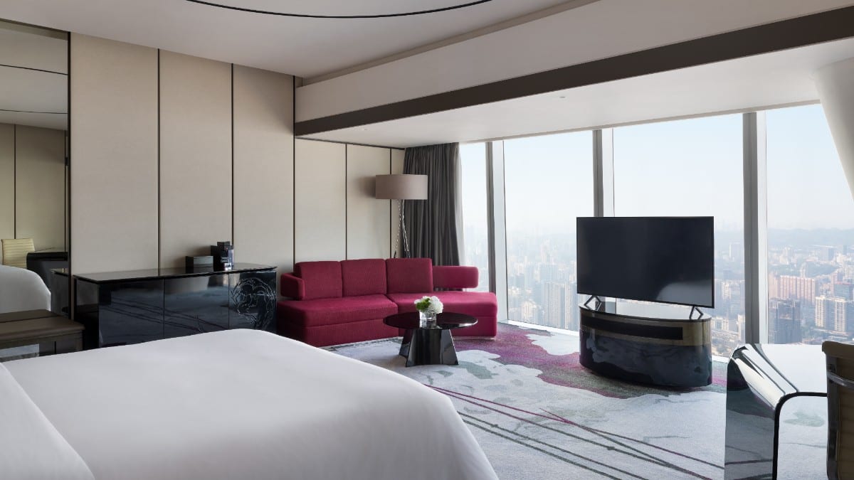 Bedroom at Four Seasons Hotel Guangzhou