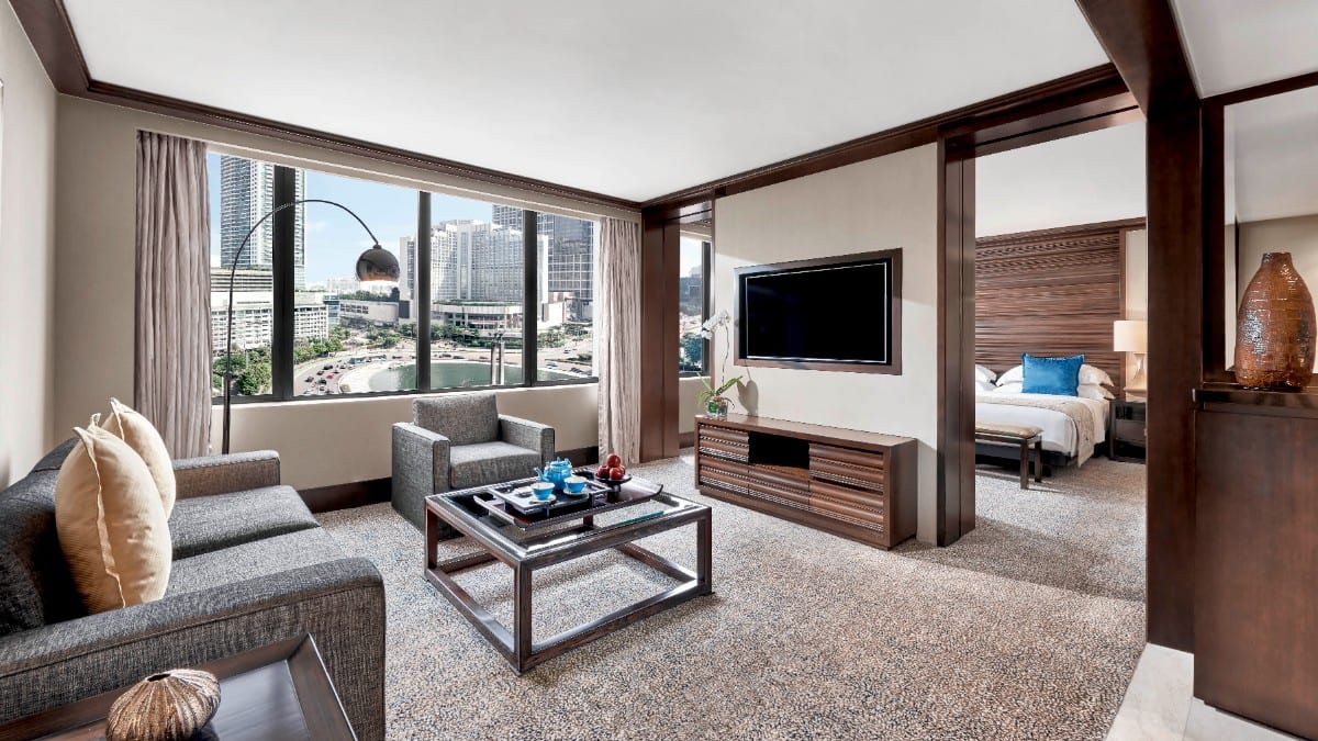 Schlafzimmer im Mandarin Oriental Jakarta