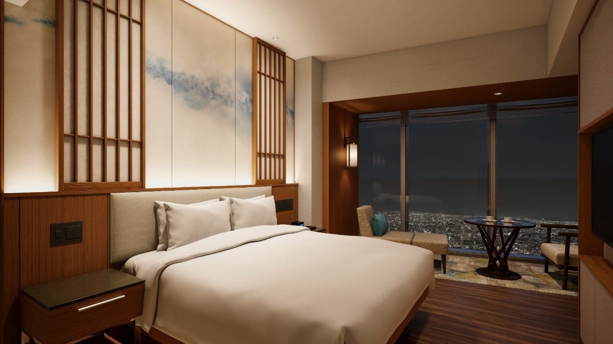 Schlafzimmer im Osaka Marriott Miyako Hotel