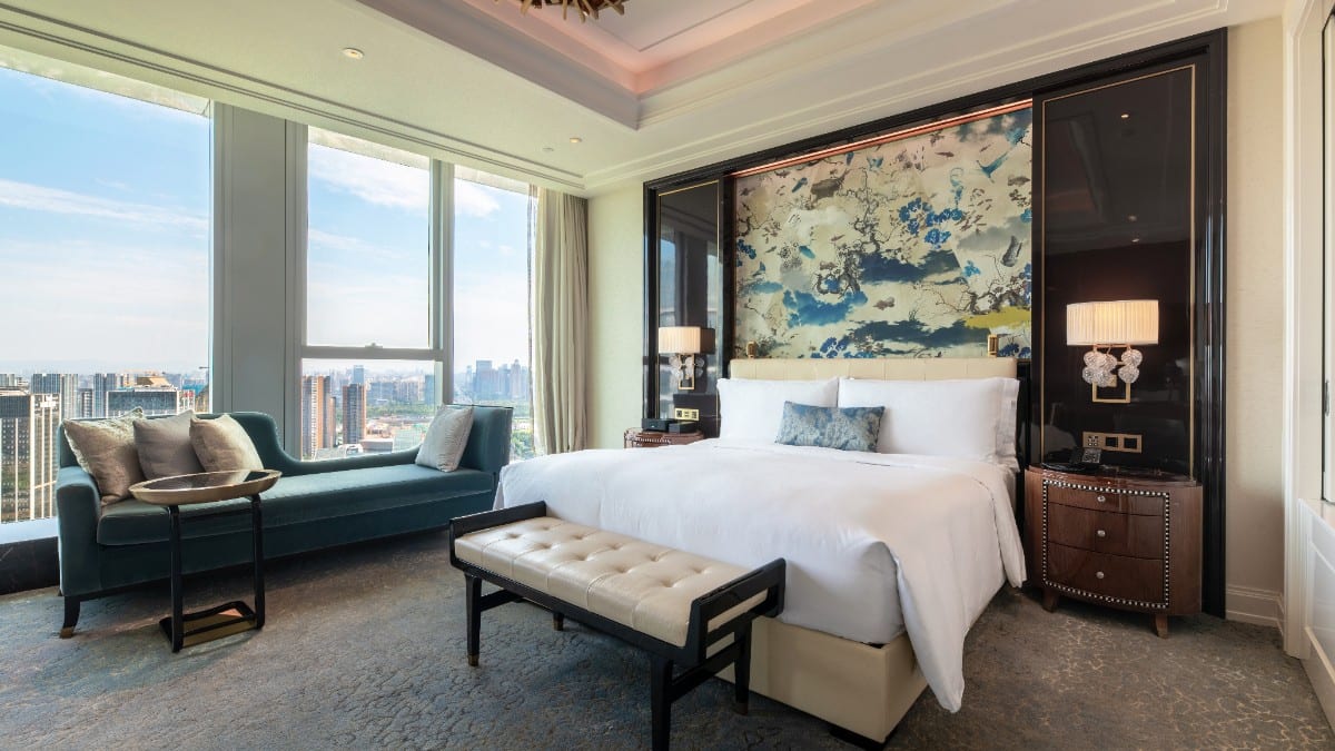 Bedroom at Waldorf Astoria Chengdu