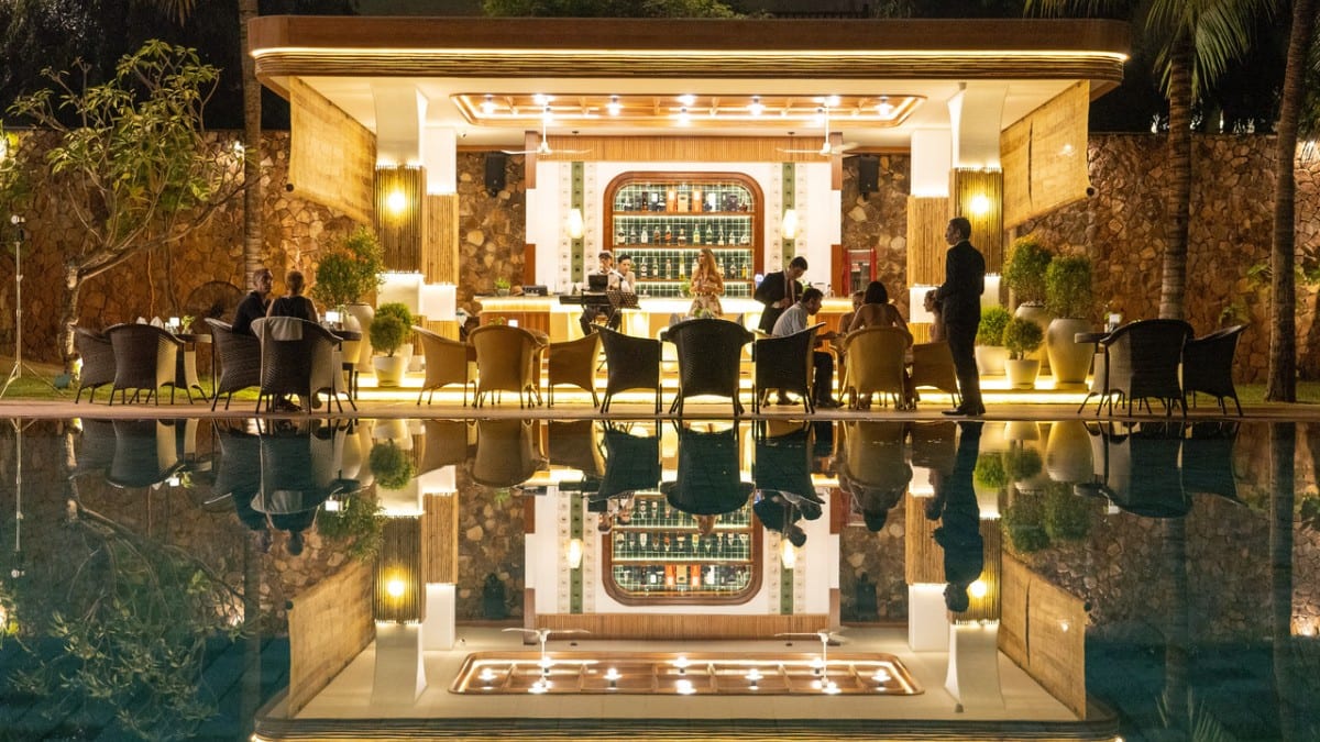 Bar at Lotus Blanc Hotel